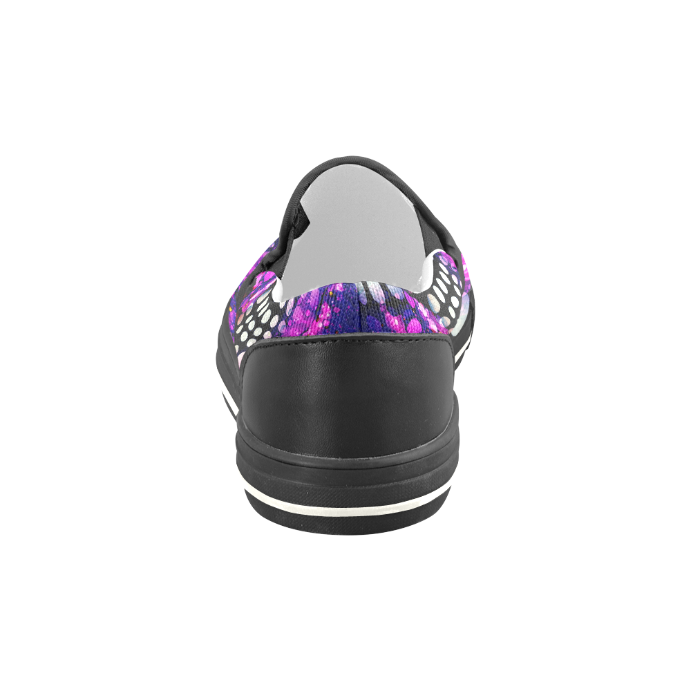 "Purple Star" Women's Slip-on Canvas Shoes/Large Size (Model 019)