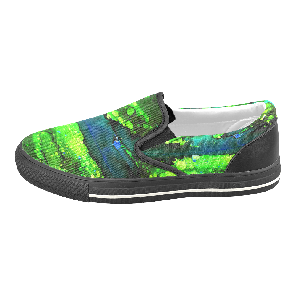 "Green Star" Women's Slip-on Canvas Shoes/Large Size (Model 019)
