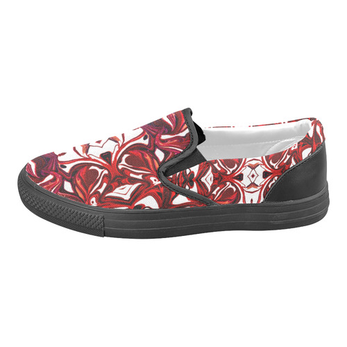 "Red Star" Women's Unusual Slip-on Canvas Shoes (Model 019)