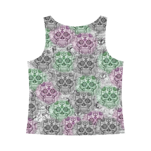 Skulls 1117B by JamColors All Over Print Tank Top for Women (Model T43)