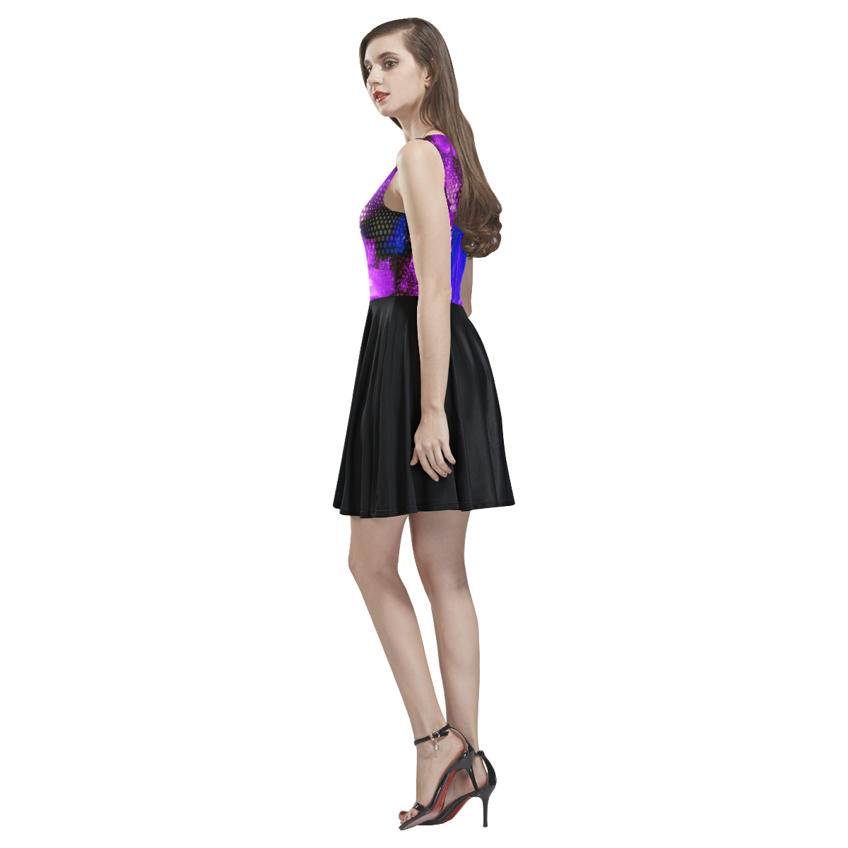 "Lux-Lu" Thea Sleeveless Skater Dress(Model D19)