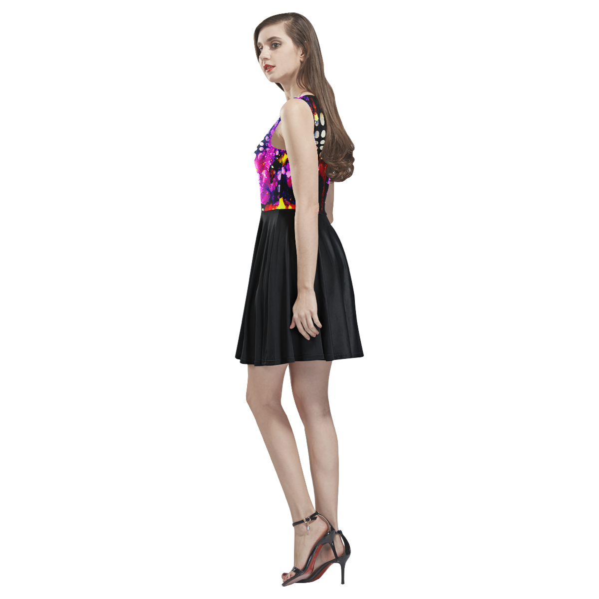 "Lolli" Thea Sleeveless Skater Dress(Model D19)