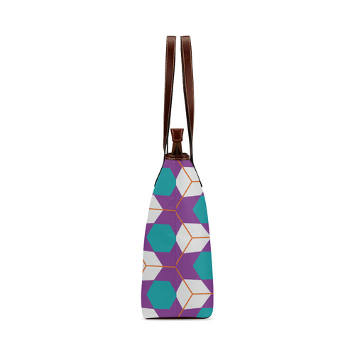 Cubes in honeycomb pattern Shoulder Tote Bag (Model 1646)