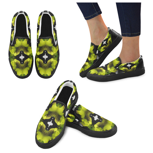 "Ki" Women's Unusual Slip-on Canvas Shoes (Model 019)