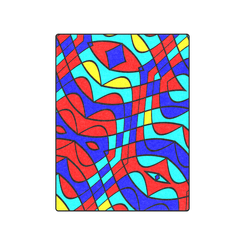 Colorful bent shapes Blanket 50"x60"