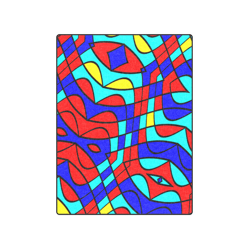 Colorful bent shapes Blanket 50"x60"