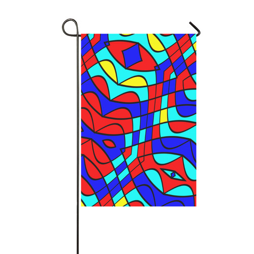 Colorful bent shapes Garden Flag 12‘’x18‘’（Without Flagpole）