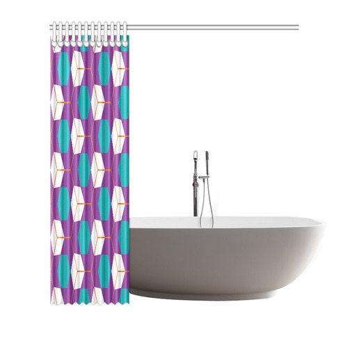 Cubes in honeycomb pattern Shower Curtain 72"x72"