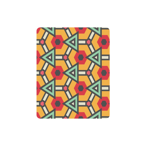 Triangles and hexagons pattern Rectangle Mousepad