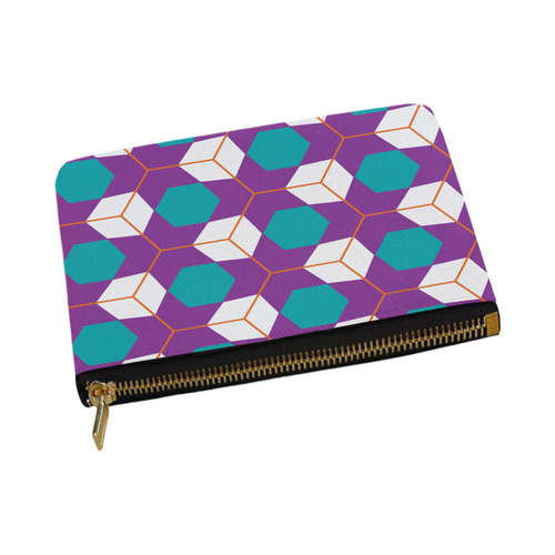 Cubes in honeycomb pattern Carry-All Pouch 12.5''x8.5''