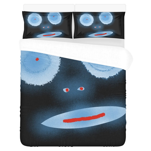 Face 3-Piece Bedding Set