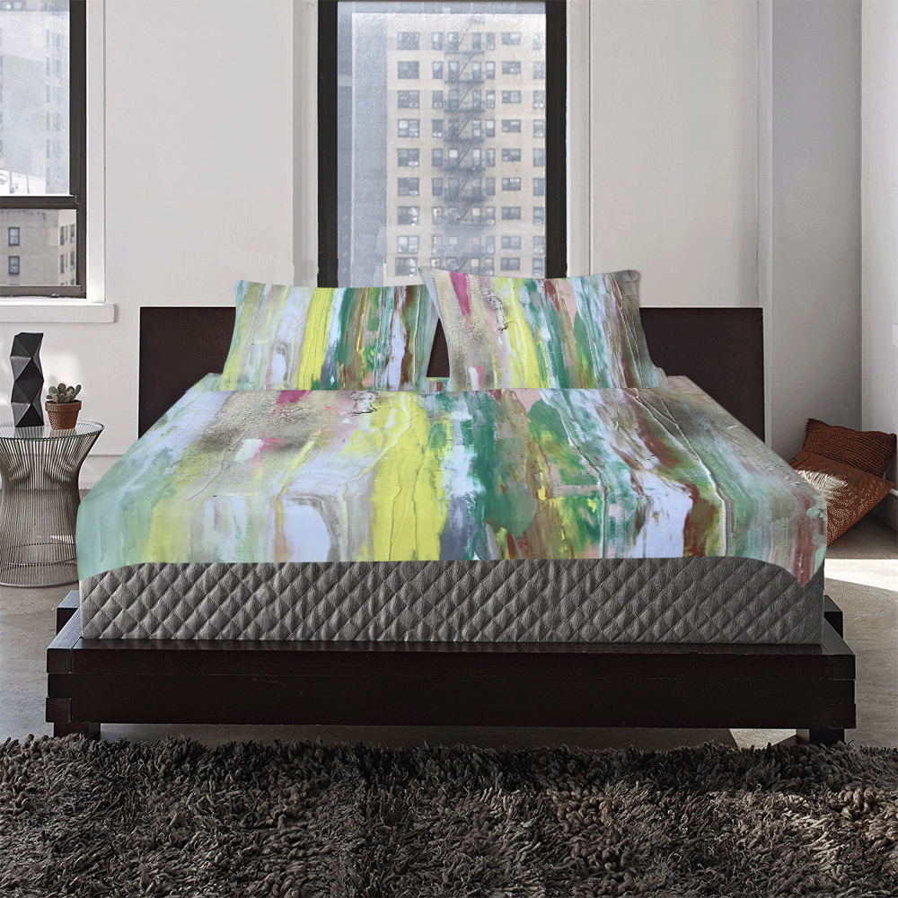 Abstract #2 3-Piece Bedding Set