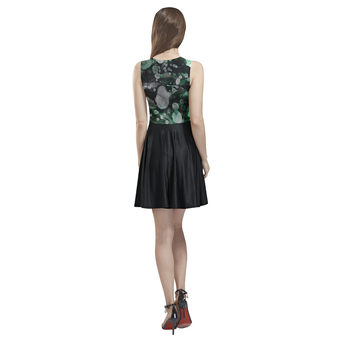 "Serah-S" Thea Sleeveless Skater Dress(Model D19)