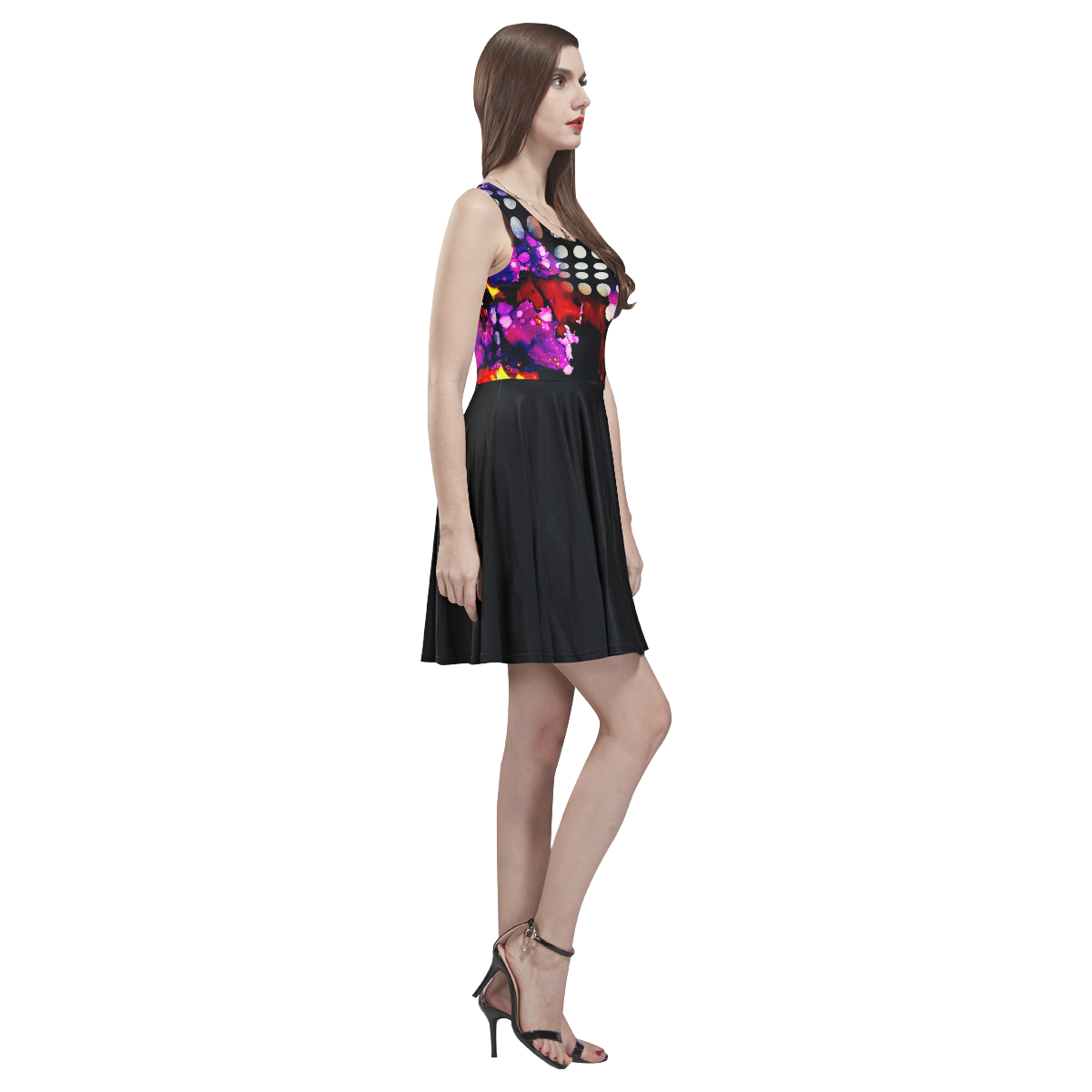 "Lolli" Thea Sleeveless Skater Dress(Model D19)