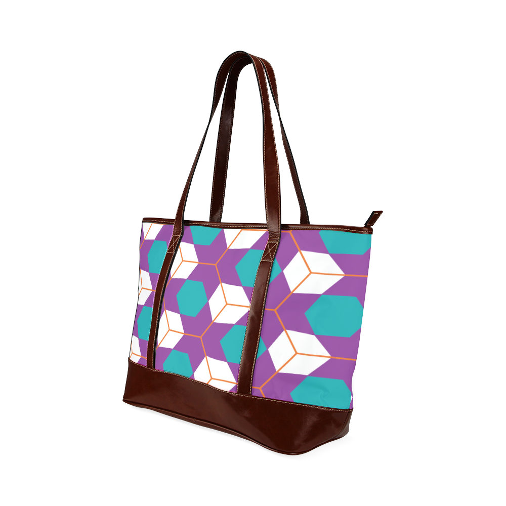 Cubes in honeycomb pattern Tote Handbag (Model 1642)