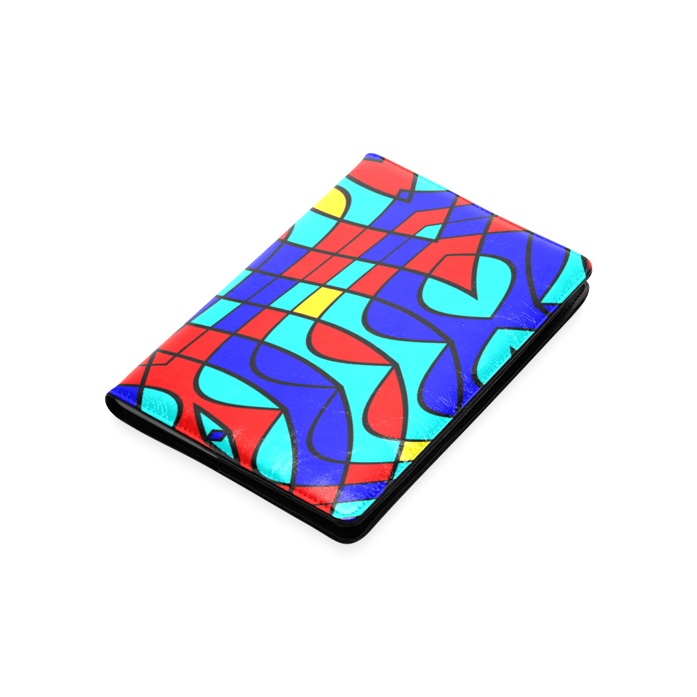 Colorful bent shapes Custom NoteBook A5