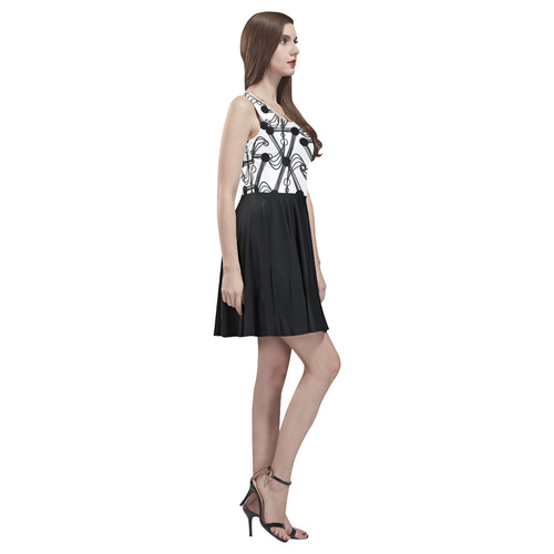 "E.V.P" Thea Sleeveless Skater Dress(Model D19)