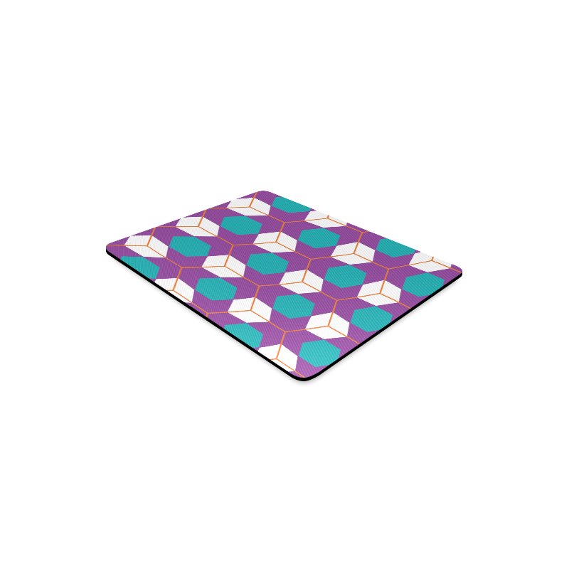 Cubes in honeycomb pattern Rectangle Mousepad