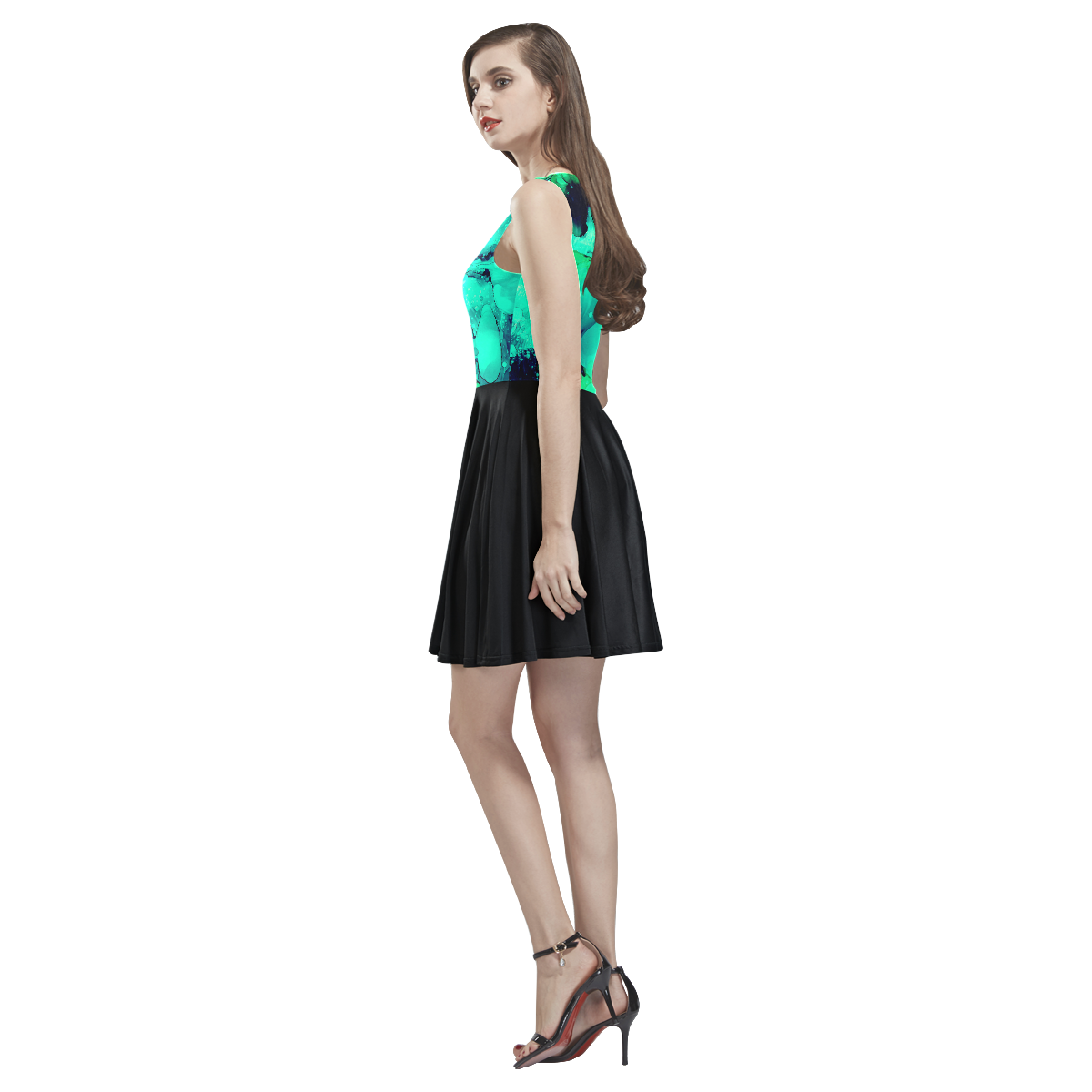 "XY" Thea Sleeveless Skater Dress(Model D19)