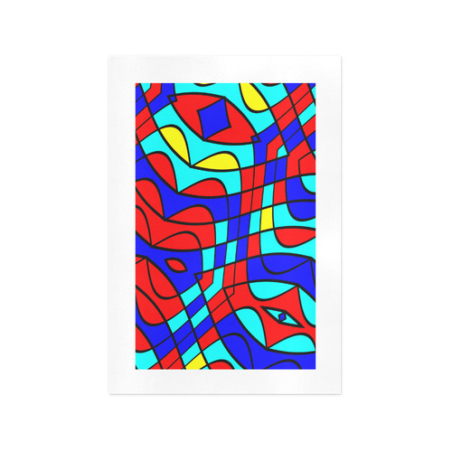 Colorful bent shapes Art Print 13‘’x19‘’