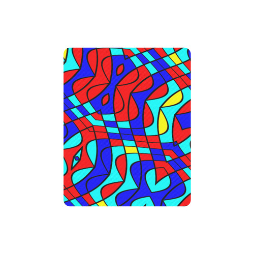 Colorful bent shapes Rectangle Mousepad