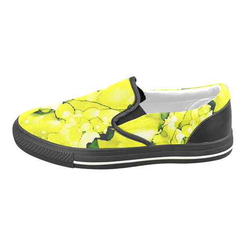 "Yellow Star" Women's Slip-on Canvas Shoes/Large Size (Model 019)