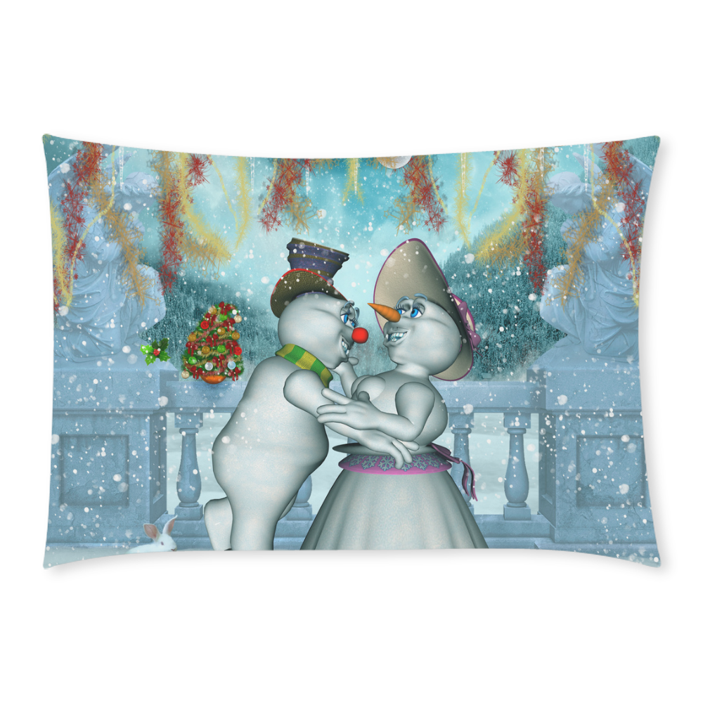 Dancing for christmas Custom Rectangle Pillow Case 20x30 (One Side)