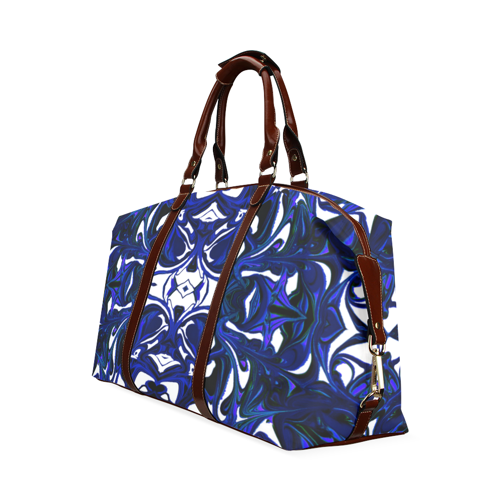 "Blue Webb" Classic Travel Bag (Model 1643) Remake