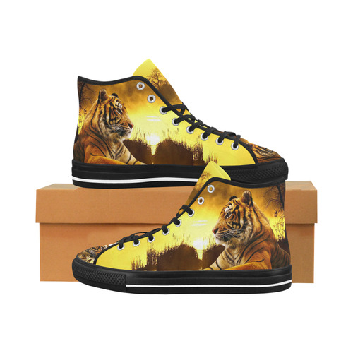 Tiger and Sunset Vancouver H Women's Canvas Shoes (1013-1)