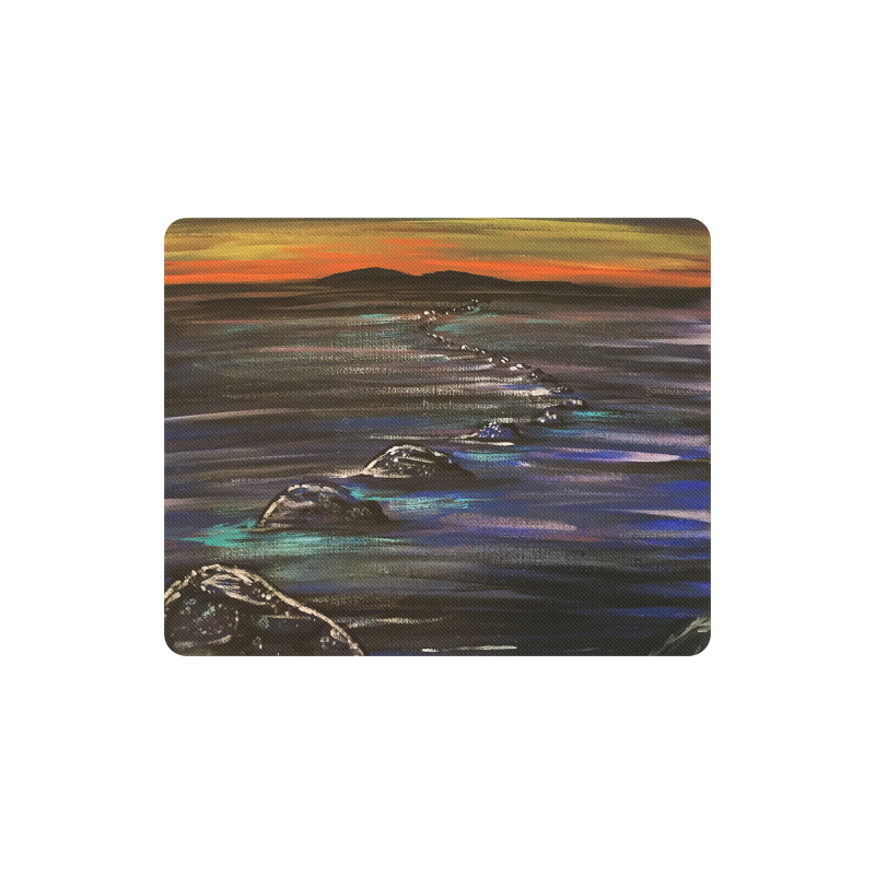 Night Walk Rectangle Mousepad