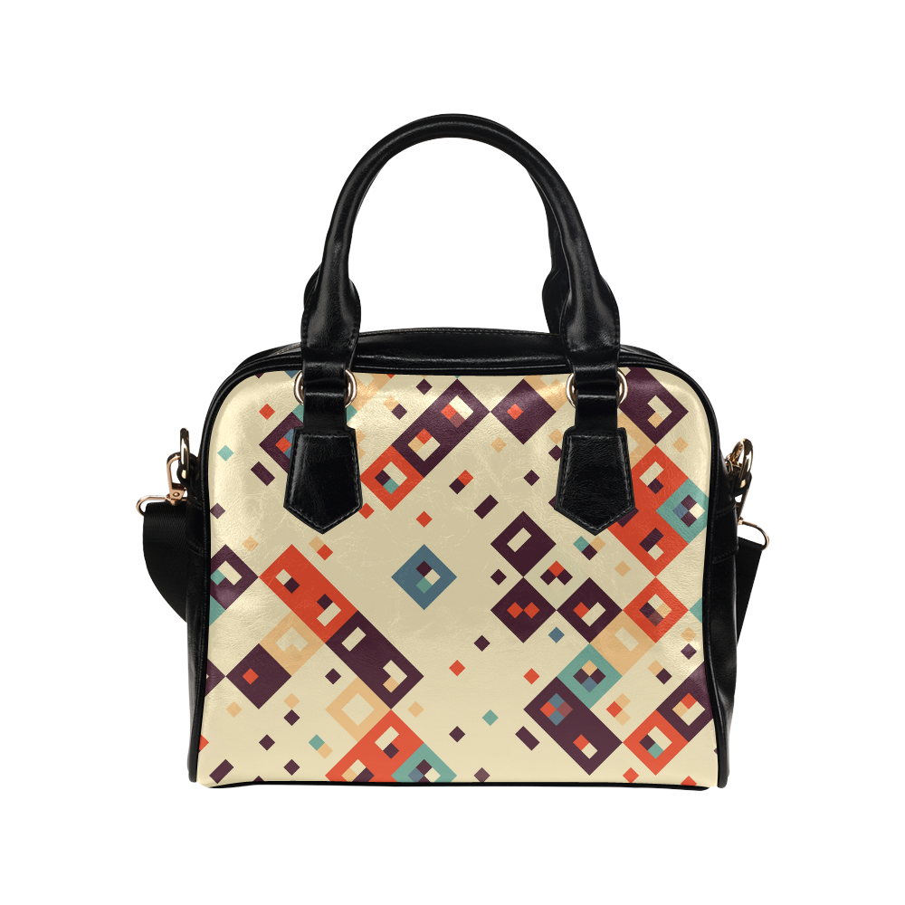 Squares in retro colors4 Shoulder Handbag (Model 1634)