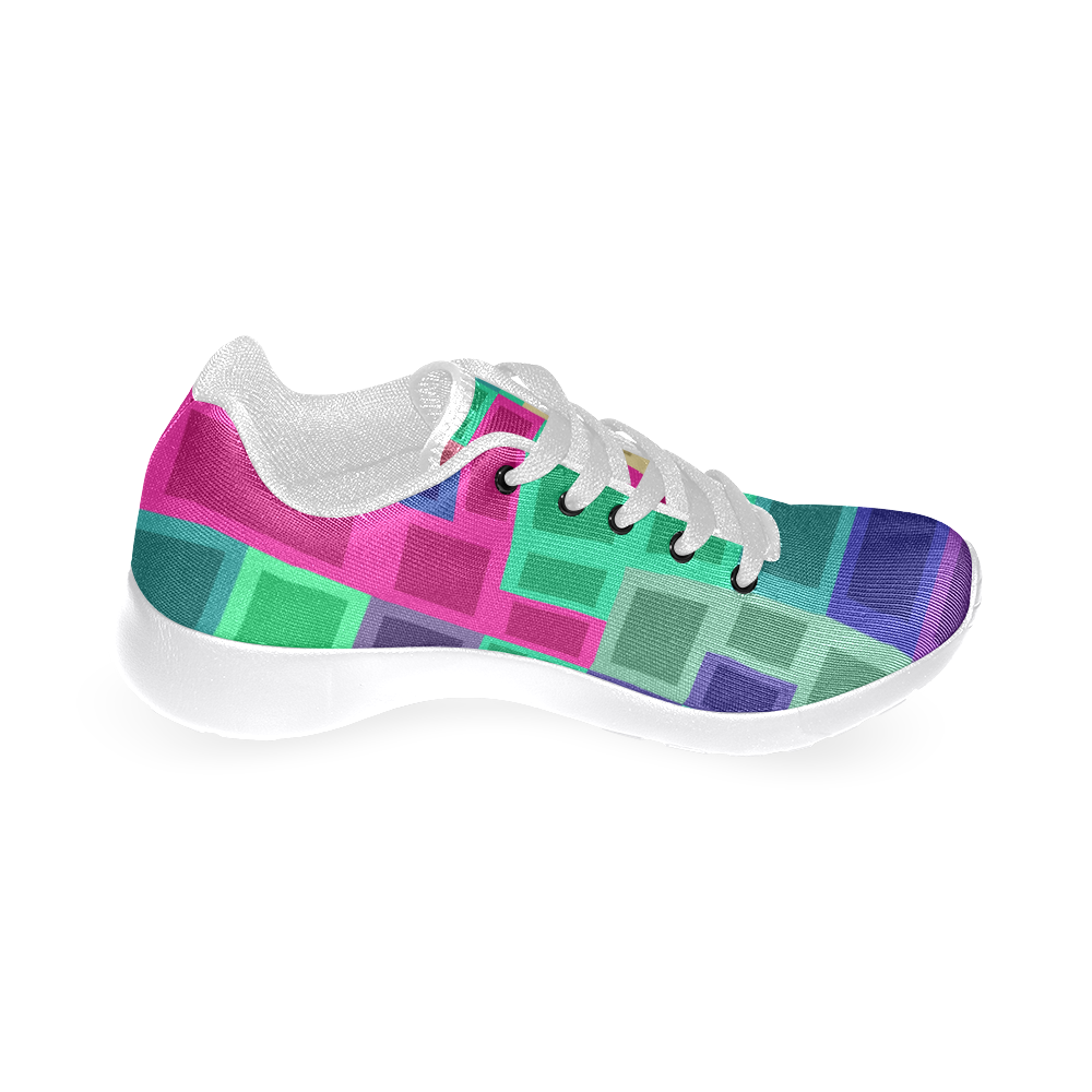 Rectangles and squares Women’s Running Shoes (Model 020)