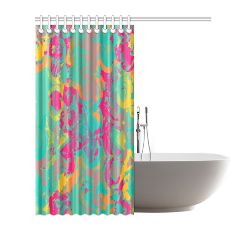 Fading circles Shower Curtain 72"x72"