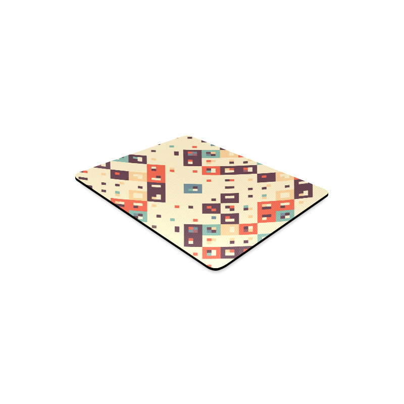 Squares in retro colors4 Rectangle Mousepad