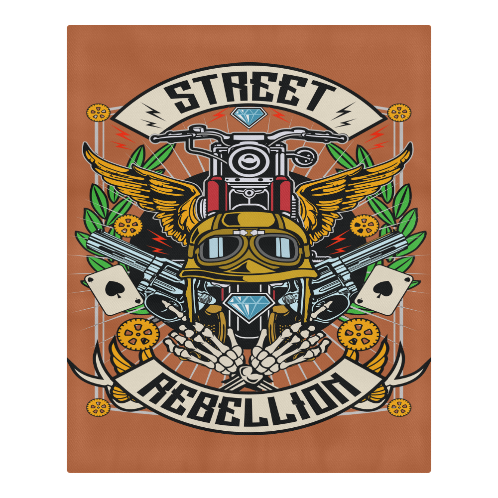 Street Rebellion Modern Sienna Brown 3-Piece Bedding Set