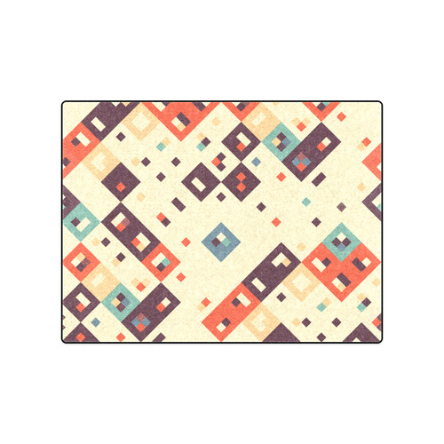 Squares in retro colors4 Blanket 50"x60"