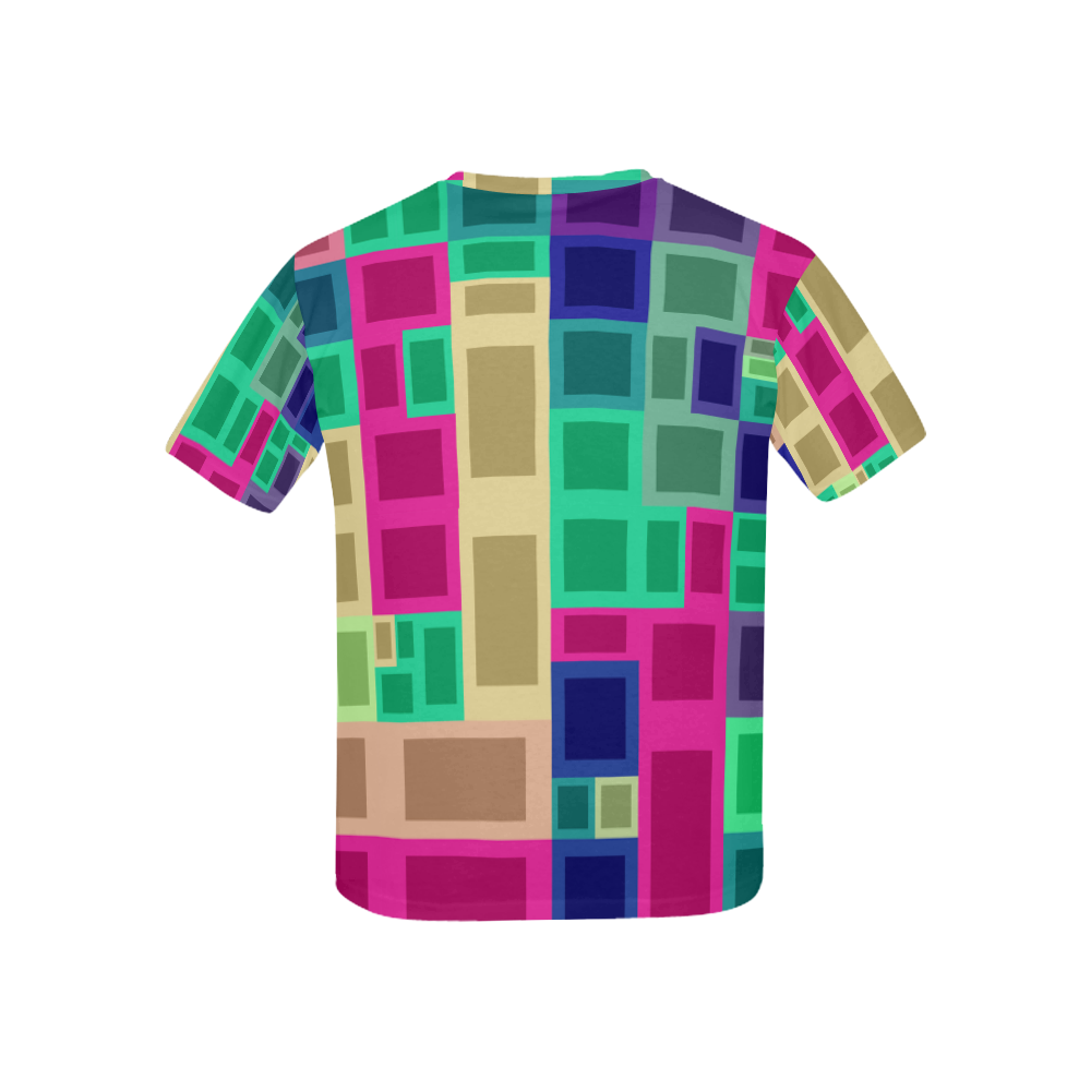 Rectangles and squares Kids' All Over Print T-shirt (USA Size) (Model T40)
