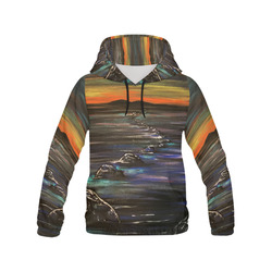 Night Walk All Over Print Hoodie for Men (USA Size) (Model H13)
