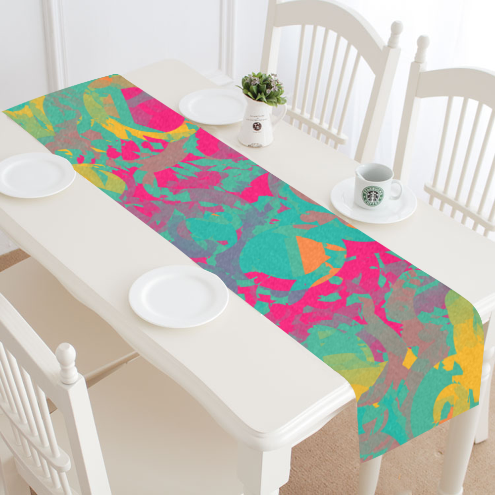 Fading circles Table Runner 16x72 inch