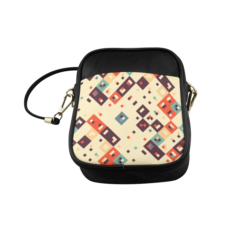 Squares in retro colors4 Sling Bag (Model 1627)