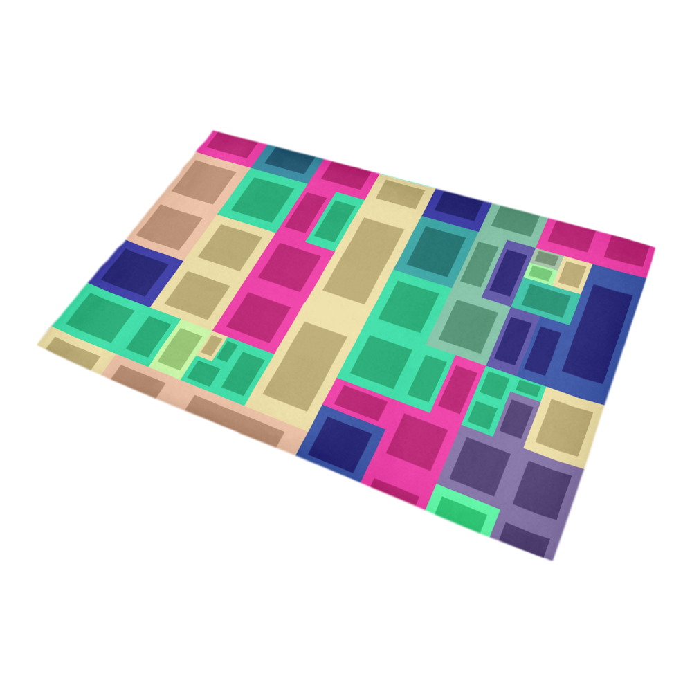 Rectangles and squares Bath Rug 20''x 32''
