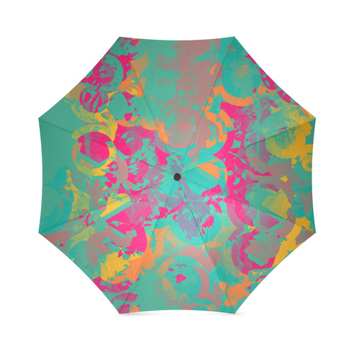 Fading circles Foldable Umbrella (Model U01)