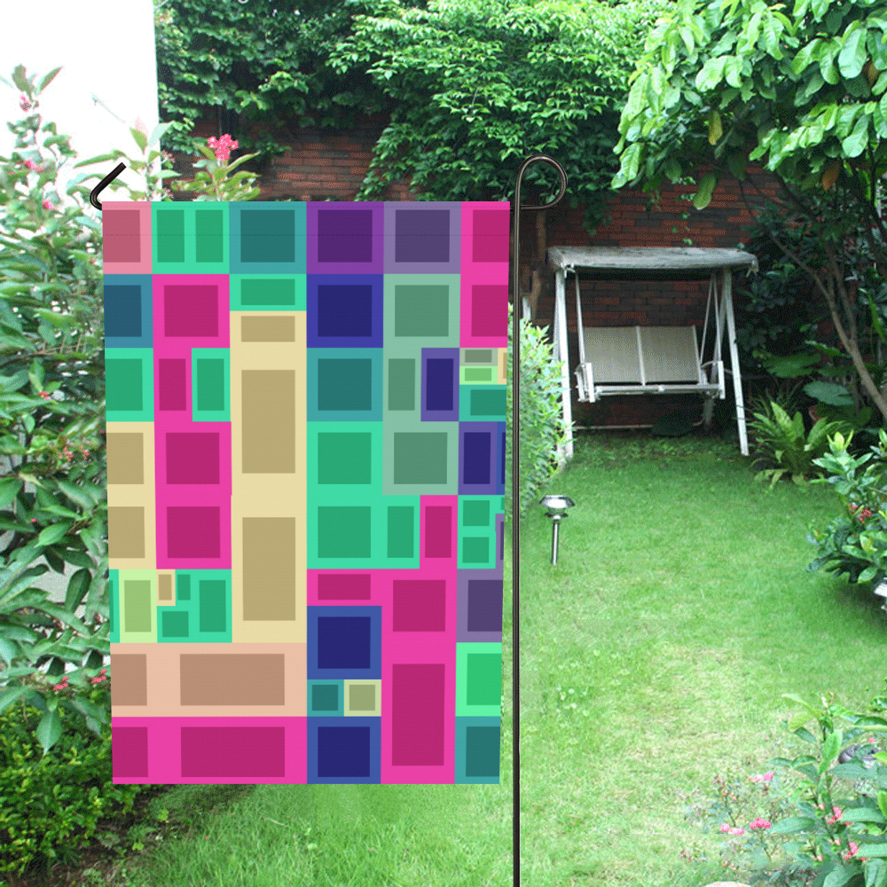 Rectangles and squares Garden Flag 12‘’x18‘’（Without Flagpole）