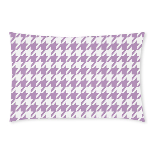 lilac and white houndstooth classic pattern 3-Piece Bedding Set