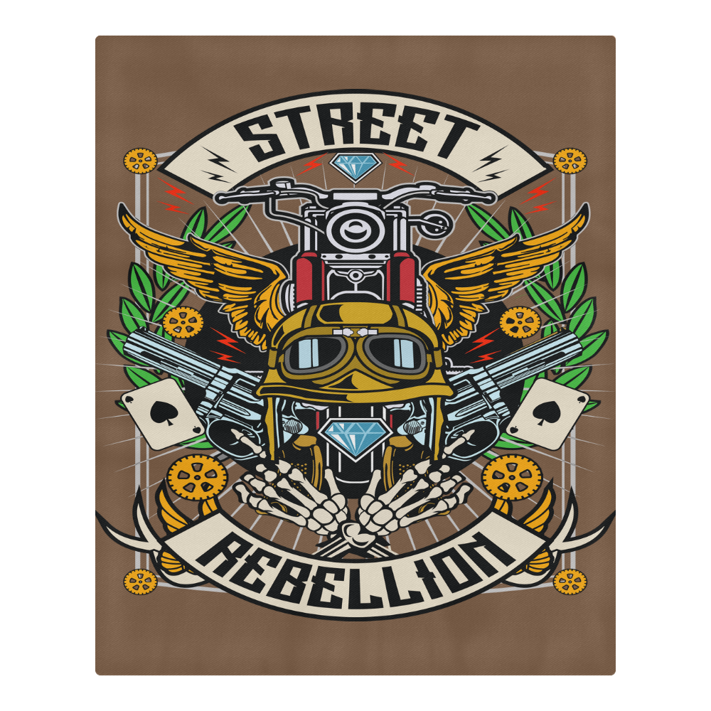 Street Rebellion Modern Brown 3-Piece Bedding Set