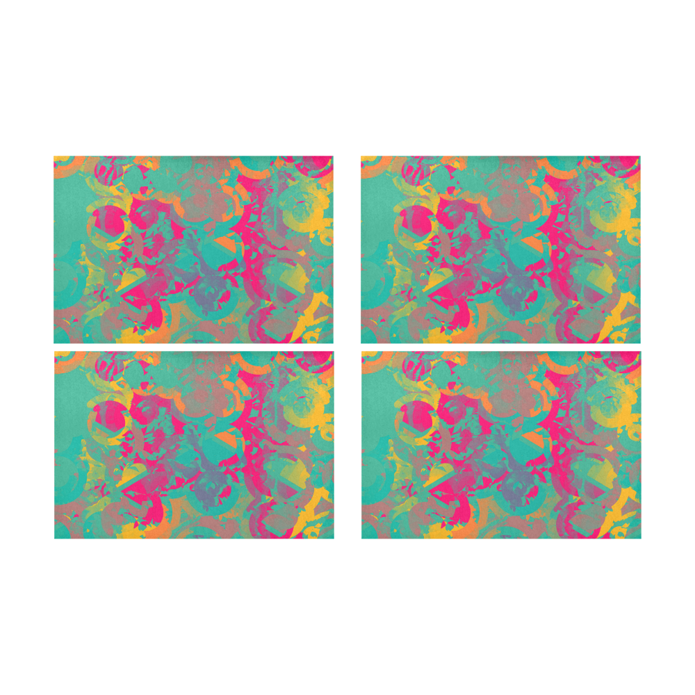Fading circles Placemat 12’’ x 18’’ (Set of 4)