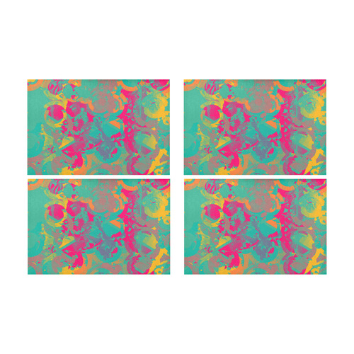 Fading circles Placemat 12’’ x 18’’ (Set of 4)