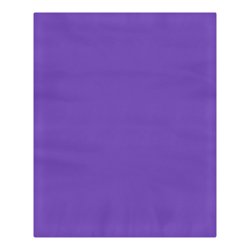 Basic Bright Purple Solid Color 3-Piece Bedding Set
