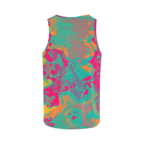Fading circles All Over Print Tank Top for Men (Model T43)