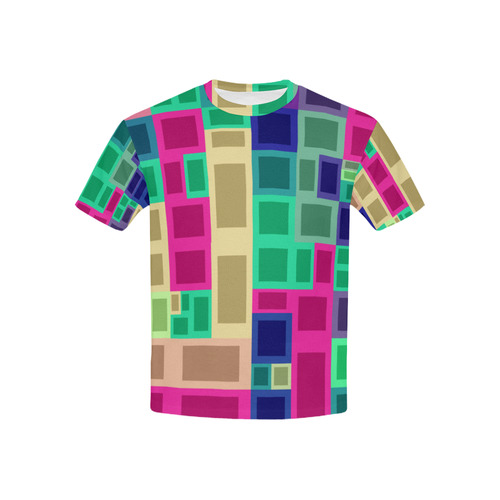 Rectangles and squares Kids' All Over Print T-shirt (USA Size) (Model T40)